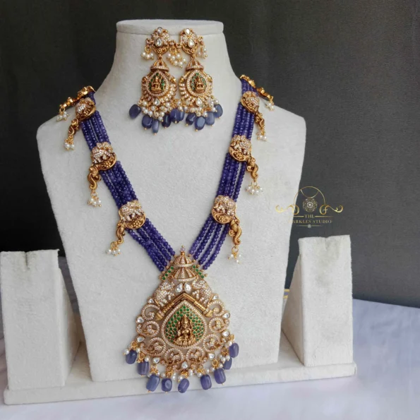 Heritage Purple Beads Victorian Antique Haram