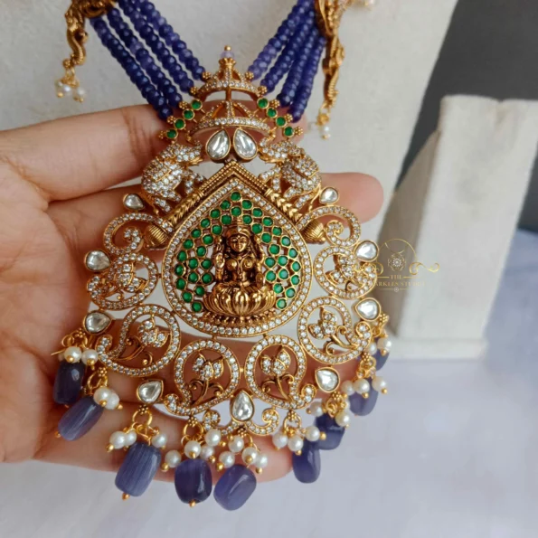 Heritage Purple Beads Victorian Antique Haram