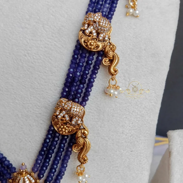 Heritage Purple Beads Victorian Antique Haram
