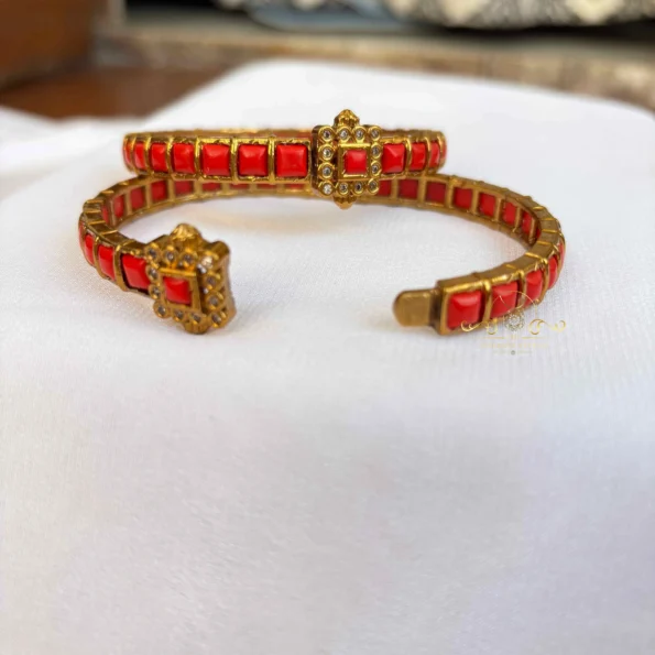 Stunning Coral Bangles
