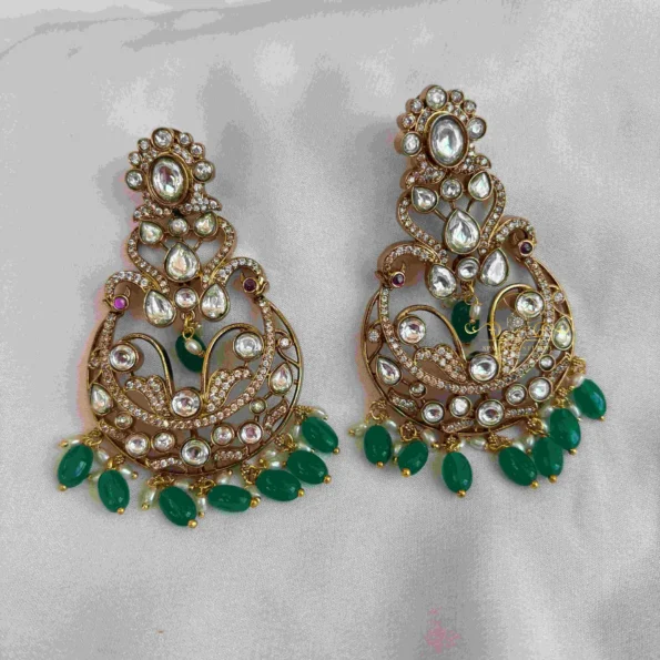 Dazzling Long Massonite Victorian Earrings