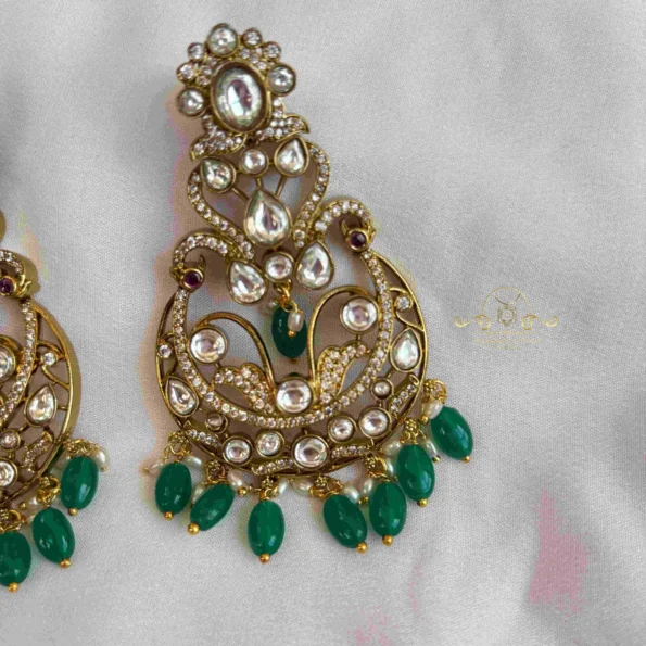 Dazzling Long Massonite Victorian Earrings