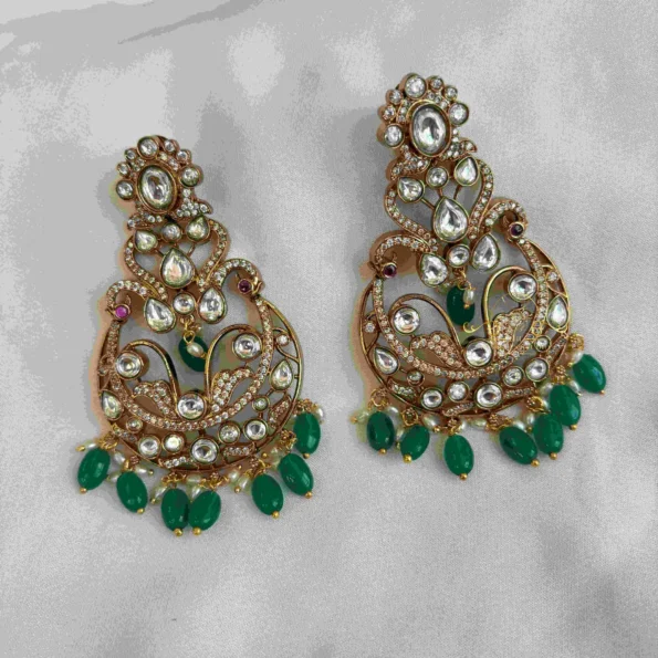 Dazzling Long Massonite Victorian Earrings