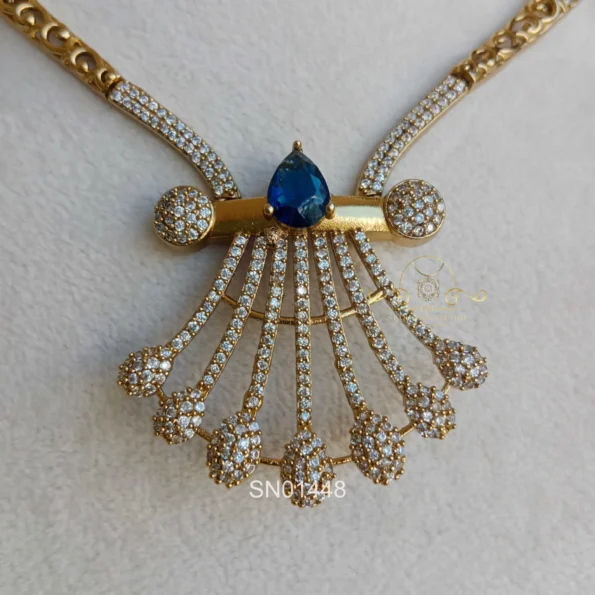 Stylish AD Set with Sapphire