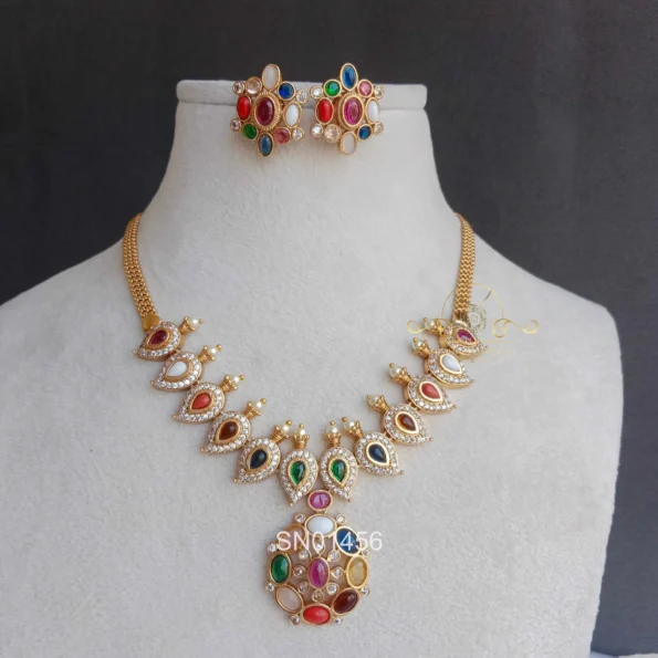 Gorgeous Mango Navaratna Set