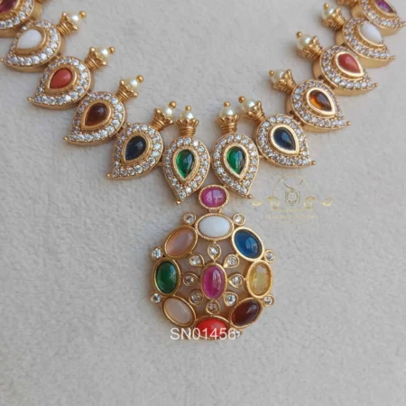 Gorgeous Mango Navaratna Set