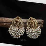 Antique Krishna Earrings with Pearls