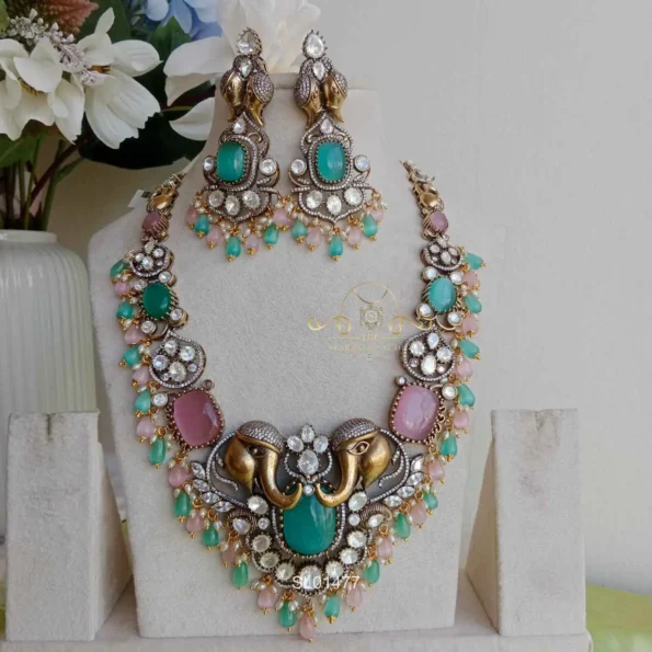 Royal and Grand Massonite Victorian Long Necklace