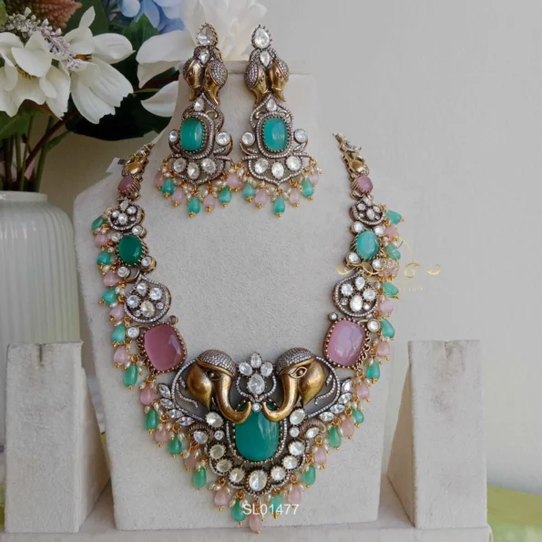 Royal and Grand Massonite Victorian Long Necklace