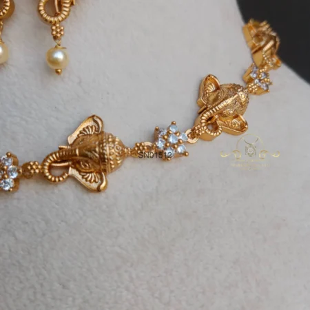 Attractive Ganesha Diamond Necklace