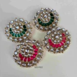 Kundan Round Earrings