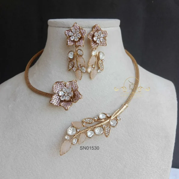 Ethereal Victorian Front Open Hasli Set