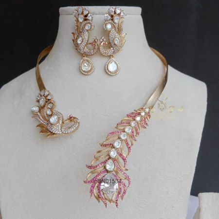 Shimmering Peacock Victorian Front Open Set
