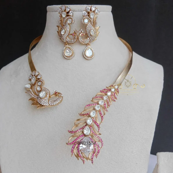 Shimmering Peacock Victorian Front Open Set