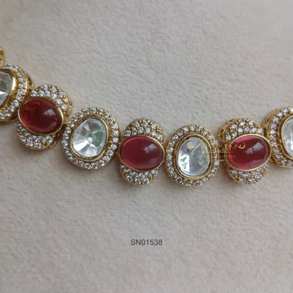 Ruby and Massonite Victorian Necklace