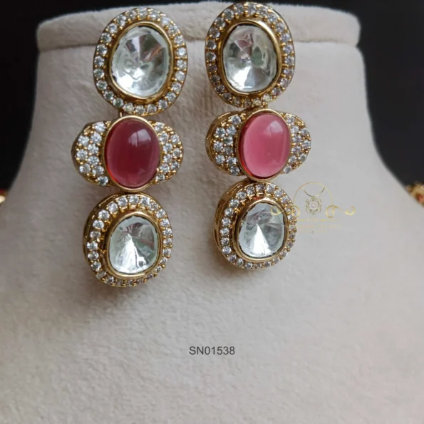 Ruby and Massonite Victorian Necklace