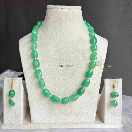 Light Green Bead Neckset
