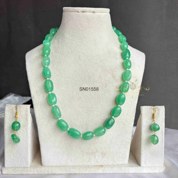 Light Green Bead Neckset