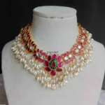 Jadau Lotus Guttapusalu Necklace
