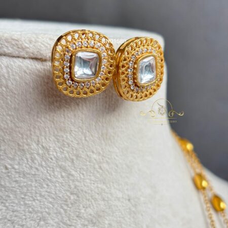 Trendy Two Line Jadau Set