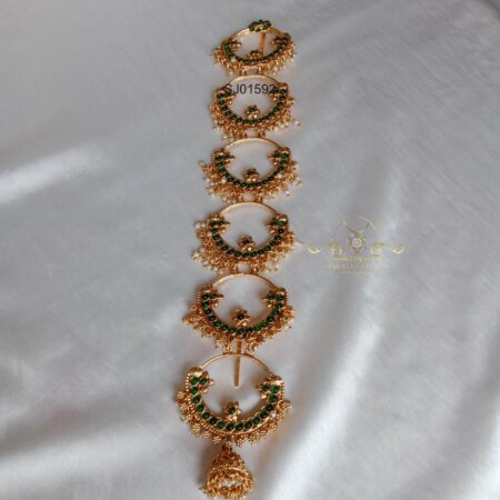 Green Stone Hair Accessory