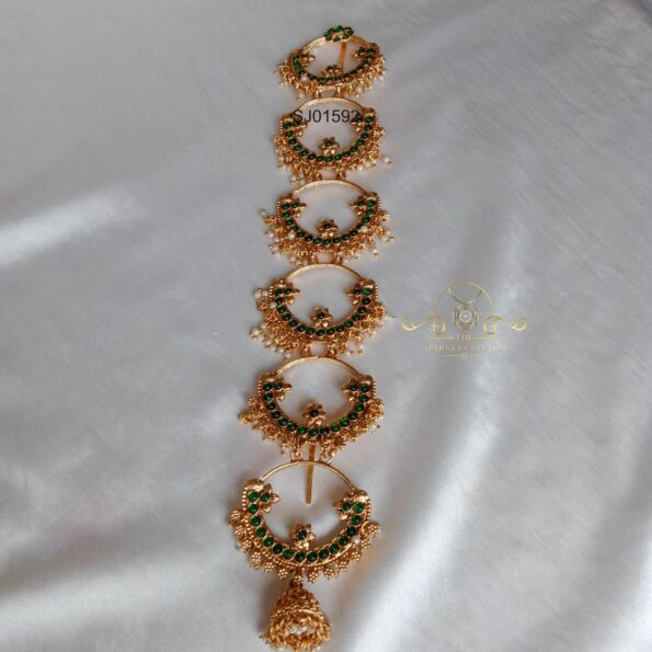 Green Stone Hair Accessory