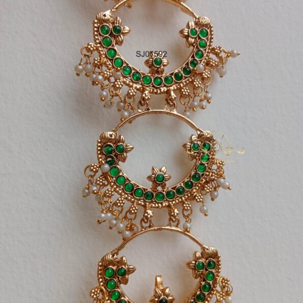 Green Stone Hair Accessory