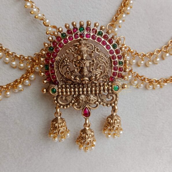 Goddess Lakshmi Hair Accessory with Mattal