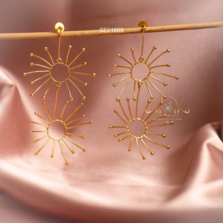 Long sun earrings