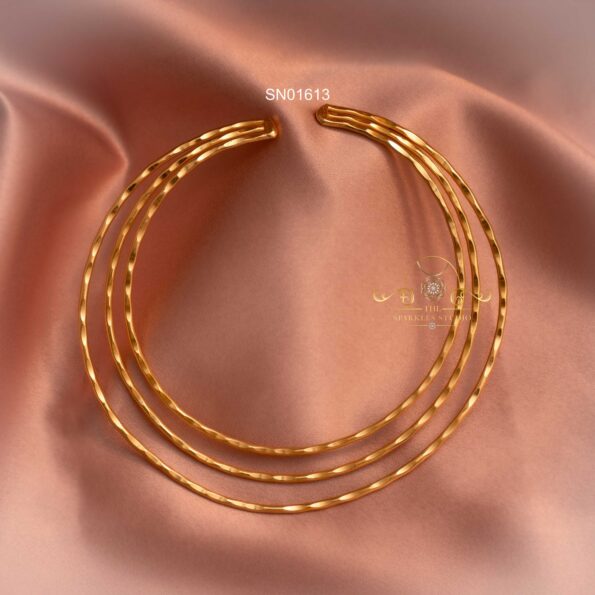 Modern Three Layer Hasli Necklace