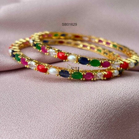 Navrathna Stone Bangles
