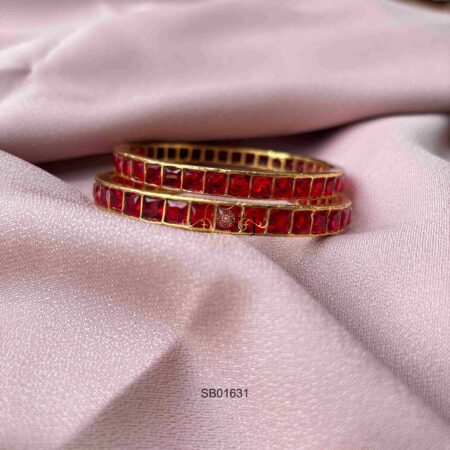 Ruby Stone Bangles