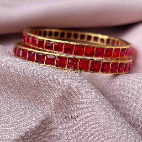 Ruby Stone Bangles