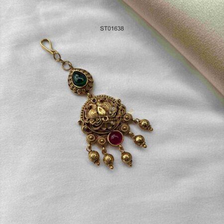 Antique Peacock Maang Tikka