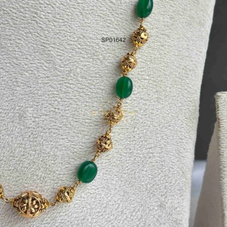 Green and Antique Bead Chain