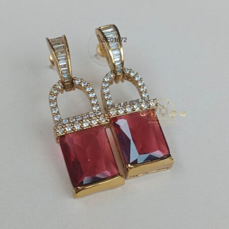 Ruby Drop Earrings