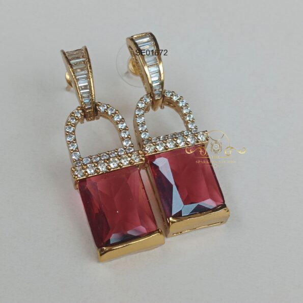Ruby Drop Earrings