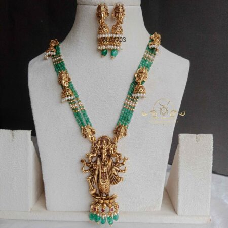 Green Bead Ganesha Haram