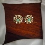 Green Stone Victorian Earrings