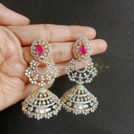 Bridal AD Ruby Jhumki