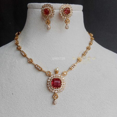 AD Chain with Ruby Pendant