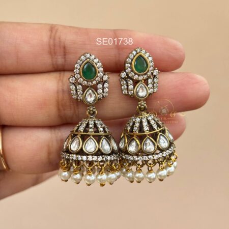 Emerald Victorian Jhumki