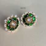Green Jadau Earstuds
