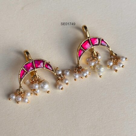 Jadau Moon Bugudi Earrings