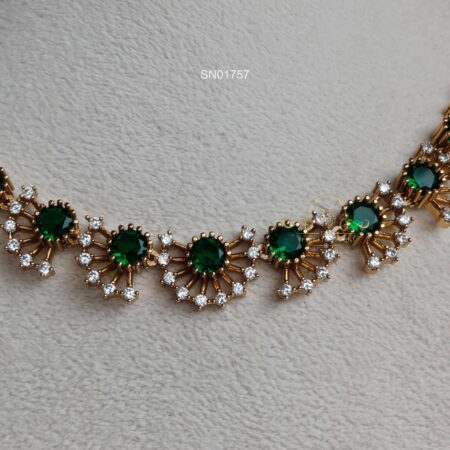 Round Emerald AD Necklace