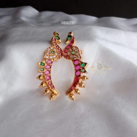 Peacock Kemp Earcuffs