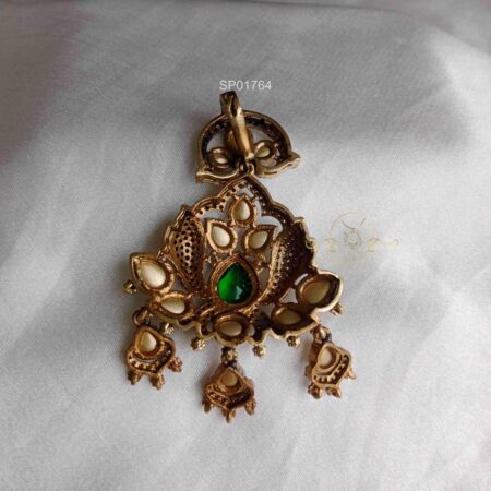 Victorian Emerald Pendant Set