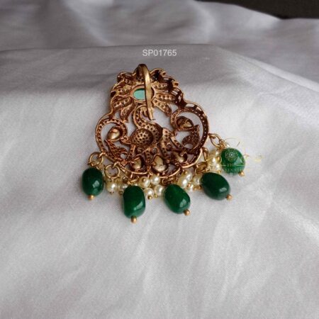 Peacock Victorian Pendant