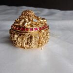 Antique Massonite Kumkum Box