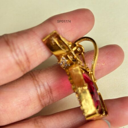 Victorian Ruby/Emerald Bird Pendant